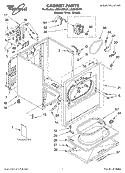 SECTION Diagram and Parts List for LEQ8100KQ1  Whirlpool Dryer