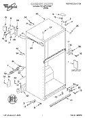 CABINET, LITERATURE Diagram and Parts List for 6ET19PKXHW00  Whirlpool Refrigerator