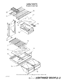 SHELF Diagram and Parts List for ET18AKXTF04  Whirlpool Refrigerator