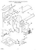 AIR FLOW AND CONTROL Diagram and Parts List for CAH18WCK0  Crosley Air Conditioner