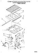 COMPARTMENT SEPARATOR Diagram and Parts List for RT22AKXBW00  Roper Refrigerator