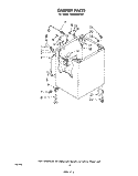 CABINET Diagram and Parts List for LA9800XPW1  Whirlpool Washer