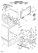 LINER PARTS Diagram and Parts List for ET1CHMXKT08  Whirlpool Refrigerator