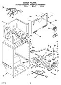 LINER PARTS Diagram and Parts List for ET8CHMXKQ05  Whirlpool Refrigerator