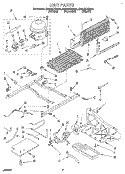 UNIT Diagram and Parts List for EB21DKXBB00  Whirlpool Refrigerator