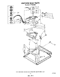MACHINE BASE Diagram and Parts List for LT7100XVN0  Whirlpool Washer Dryer Combo
