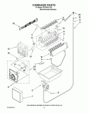ICEMAKER PARTS Diagram and Parts List for GX2SHDXVY02  Whirlpool Refrigerator