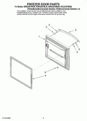 FREEZER DOOR PARTS Diagram and Parts List for KBLS22EVMS00  KitchenAid Refrigerator