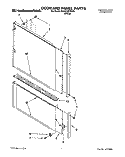 DOOR AND PANEL Diagram and Parts List for KUDA23ZYWH0  KitchenAid Dishwasher