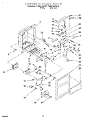 DISPENSER FRONT Diagram and Parts List for 4ED25DQXDW01  Whirlpool Refrigerator