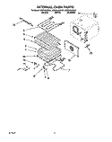 INTERNAL OVEN Diagram and Parts List for KEDS207BWH1  KitchenAid Range