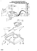 MACHINE BASE Diagram and Parts List for 8LSR6114AN0  Whirlpool Washer