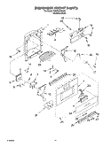 DISPENSER AND FRONT PARTS Diagram and Parts List for KSSP36QKS02  KitchenAid Refrigerator