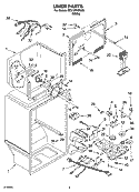 LINER PARTS Diagram and Parts List for ST21HPXPQ00  Whirlpool Refrigerator