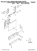 DOOR AND PANEL PARTS Diagram and Parts List for KUDI01DLBL0  KitchenAid Dishwasher