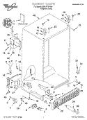 CABINET, LITERATURE Diagram and Parts List for 6GD27DFXFS01  Whirlpool Refrigerator