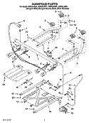 MANIFOLD PARTS Diagram and Parts List for GS563LXSQ1  Whirlpool Range