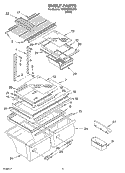 Part Location Diagram of 2201106 Whirlpool Shelf Frame - White