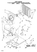 UNIT PARTS Diagram and Parts List for KUIS15NRHW4  KitchenAid Ice Maker