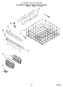 LOWER RACK Diagram and Parts List for KUDS24SEAL2  KitchenAid Dishwasher