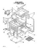 OVEN Diagram and Parts List for FGP325AL0  Roper Range