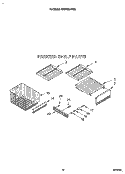 FREEZER SHELF Diagram and Parts List for KSSS48DAX03  KitchenAid Refrigerator