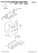 DOOR AND PANEL PARTS Diagram and Parts List for KUDU03STSS2  KitchenAid Dishwasher