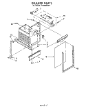 DRAWER Diagram and Parts List for TF4500XLP1  Whirlpool Trash Compactor