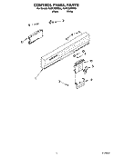 CONTROL PANEL PARTS Diagram and Parts List for KUDC02IRBL0  KitchenAid Dishwasher