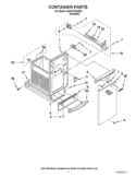 CONTAINER PARTS Diagram and Parts List for GACP15XXMG4  Whirlpool Trash Compactor