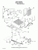 UNIT PARTS Diagram and Parts List for GSF26C5EXY03  Whirlpool Refrigerator