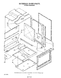 EXTERNAL OVEN Diagram and Parts List for SE960PEPW3  Whirlpool Range