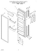 REFRIGERATOR DOOR Diagram and Parts List for TS22AQXEN10  Whirlpool Refrigerator