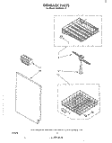 DISHRACK Diagram and Parts List for DU3016XL0  Whirlpool Dishwasher