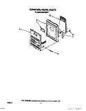 CONTROL PANEL Diagram and Parts List for MH6700XW1  Whirlpool Microwave