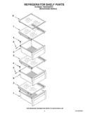 REFRIGERATOR SHELF PARTS Diagram and Parts List for 7GSC22C6XY01  Whirlpool Refrigerator