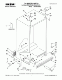 CABINET PARTS Diagram and Parts List for ID5HHEXVQ00  Whirlpool Refrigerator