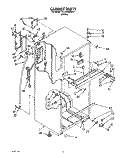 CABINET Diagram and Parts List for TT14EKRXW01  Estate Refrigerator