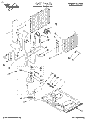 UNIT, LITERATURE Diagram and Parts List for 4CACM07DD0  Whirlpool Air Conditioner