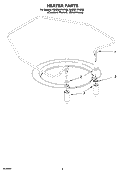 HEATER PARTS Diagram and Parts List for KUDS01FKSS0  KitchenAid Dishwasher