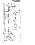 GEARCASE Diagram and Parts List for LA5500XSW1  Whirlpool Washer