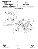 CONSOLE Diagram and Parts List for SHF7884P2  Whirlpool Dishwasher