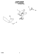 PUMP PARTS Diagram and Parts List for KUIS185JSS3  KitchenAid Ice Maker