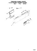CONTROL PANEL PARTS Diagram and Parts List for KUDU02FRBL2  KitchenAid Dishwasher