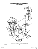 MAGNETRON AND AIR FLOW Diagram and Parts List for MW8650XS6  Whirlpool Microwave