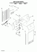 AIR FLOW PARTS Diagram and Parts List for ED5CHQXVQ01  Whirlpool Refrigerator