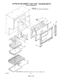 UPPER OVEN DOOR AND UNIT Diagram and Parts List for RE960PXVN1  Whirlpool Range