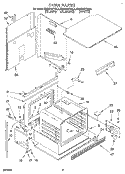 OVEN, LITERATURE Diagram and Parts List for KEBS107YBL3  KitchenAid Wall Oven