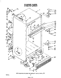 CABINET Diagram and Parts List for EHT182VKWR2  Whirlpool Refrigerator