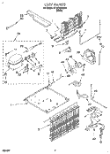 UNIT Diagram and Parts List for RT18EKREW03  Roper Refrigerator
